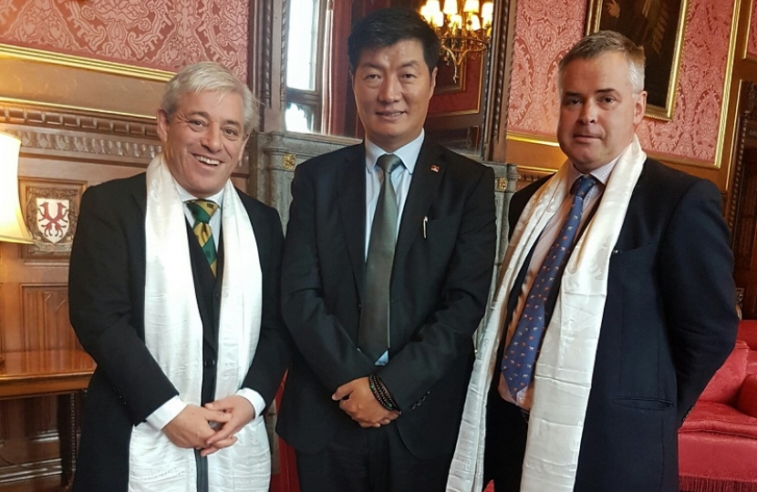 Sikyong of the Tibetan Parliament in Exile visits Parliament