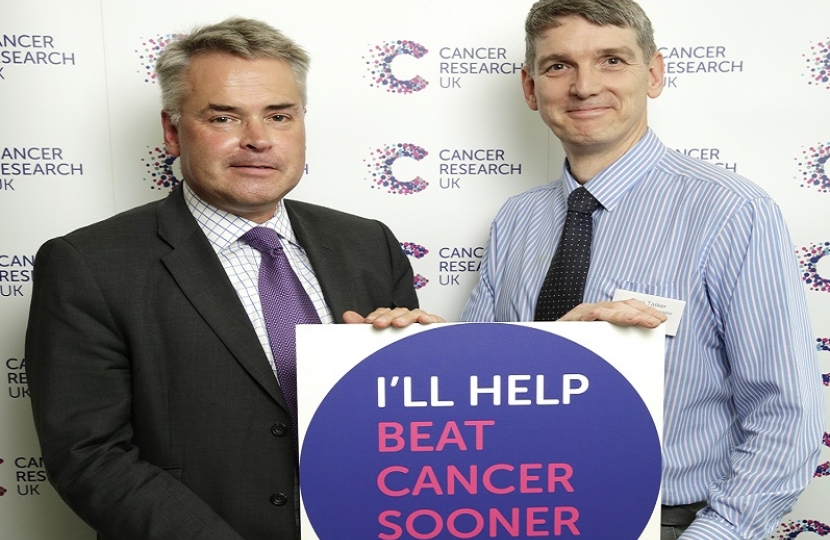 Tim Loughton MP pledges to help beat cancer sooner
