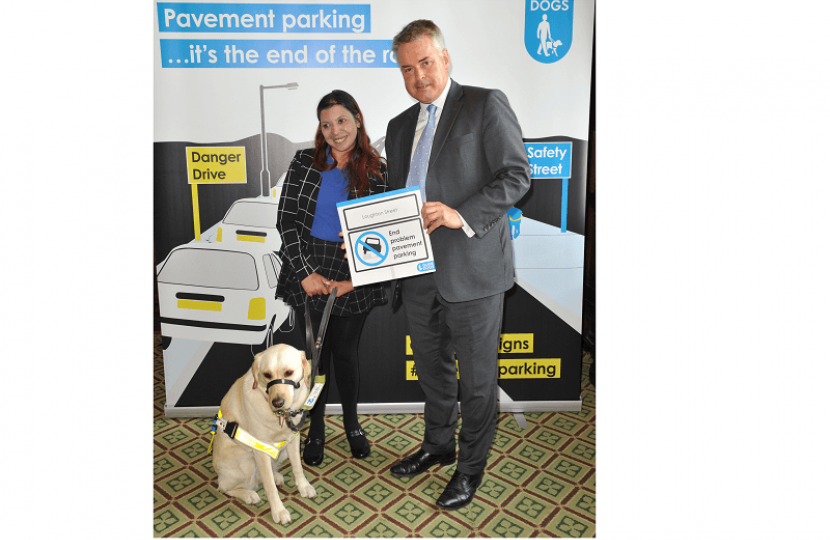 Tim Loughton MP says “it’s the end of the road for unsafe pavement parking”