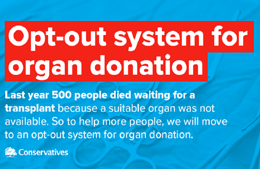 Opt-out system for organ donation