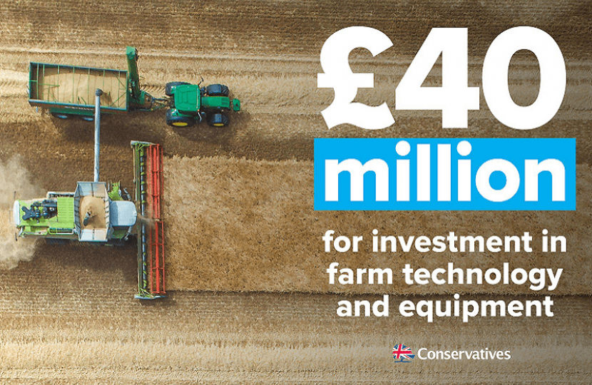 Investing £40m to help British farmers