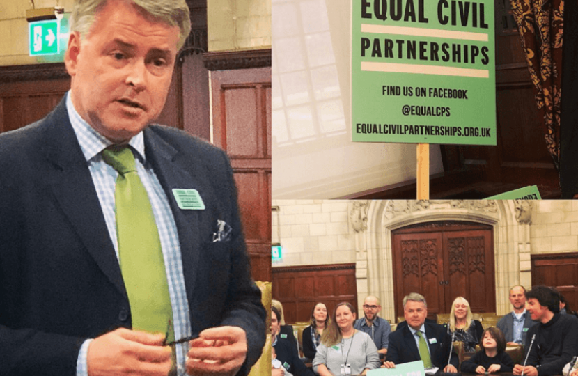 Equal Civil Partnership event in Parliament