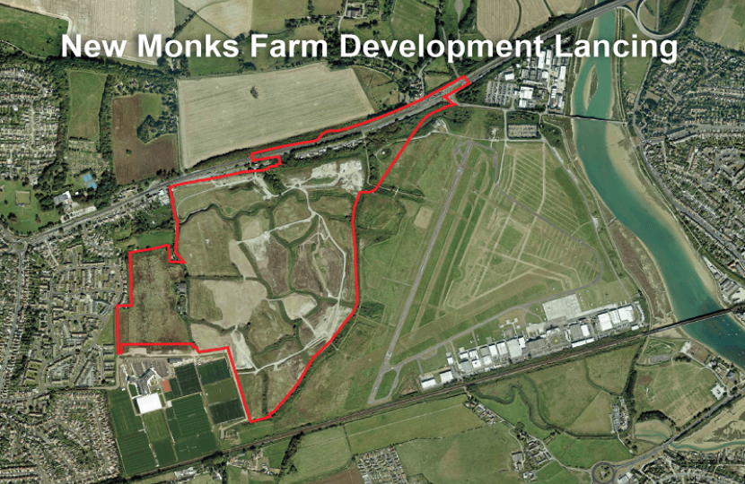 Letter of objection to the proposed New Monks Farm development