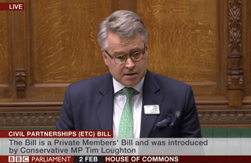 Tim Loughton MP presents Civil Partnerships, Marriages and Deaths (Registration Etc.) Bill