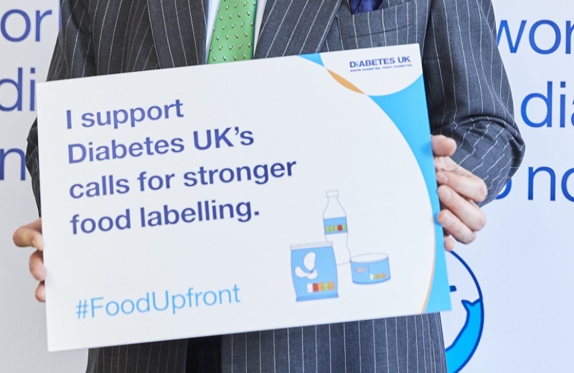 Tim Loughton MP pledges support for Diabetes UK food labelling campaign