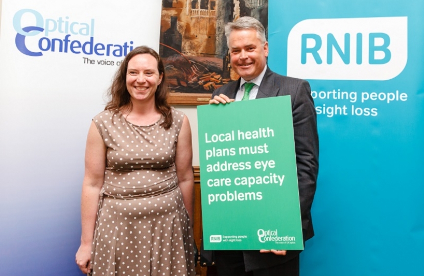 Tim Loughton MP challenges capacity problems in eye clinics to ensure local plans meets constituents' needs