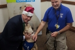 Tim Loughton MP gets a visit from Guide Dogs’ Santa Paws this Christmas 