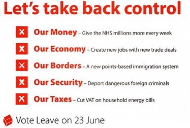 Vote Leave: 5 positive pledges