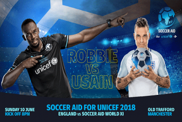UK Aid Match and SoccerAid for Unicef