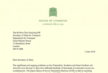 Timetable Chaos: Urgent letter to Transport Secretary, Chris Grayling