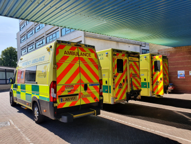 Ambulances at Worthing Hospital